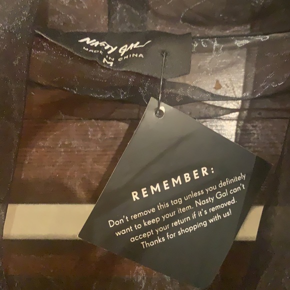 Never been worn! Nasty Gal Pussy bow top - Picture 3 of 3